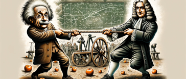 Einstein and Newton Engaged in a Tug of War