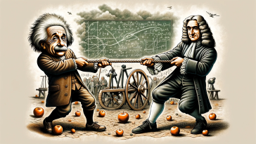 Einstein and Newton Engaged in a Tug of War