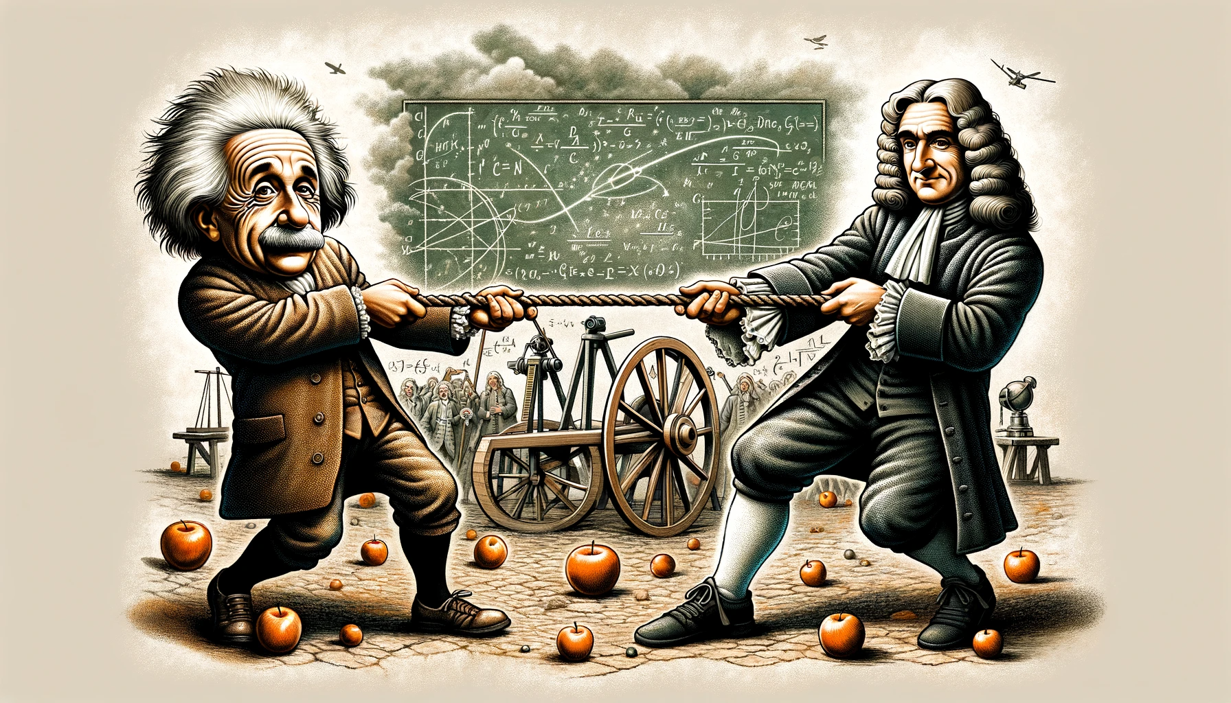 Einstein and Newton Engaged in a Tug of War