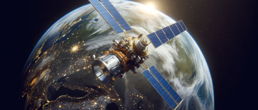 GPS Satellite in Space