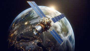 GPS Satellite in Space