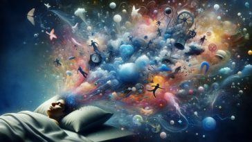 Visualization of a person dreaming