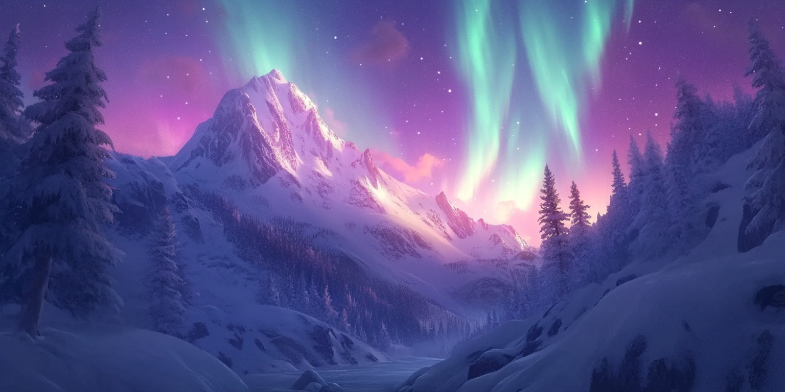 Northern Lights Landscape