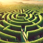 OCD - Person Navigating a Maze Alone