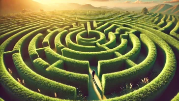 OCD - Person Navigating a Maze Alone
