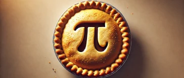 Pi on a Pie for Pi Day