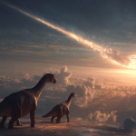 Dinosaurs Watching Asteroid