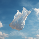 Plastic Bag Floating in the Air